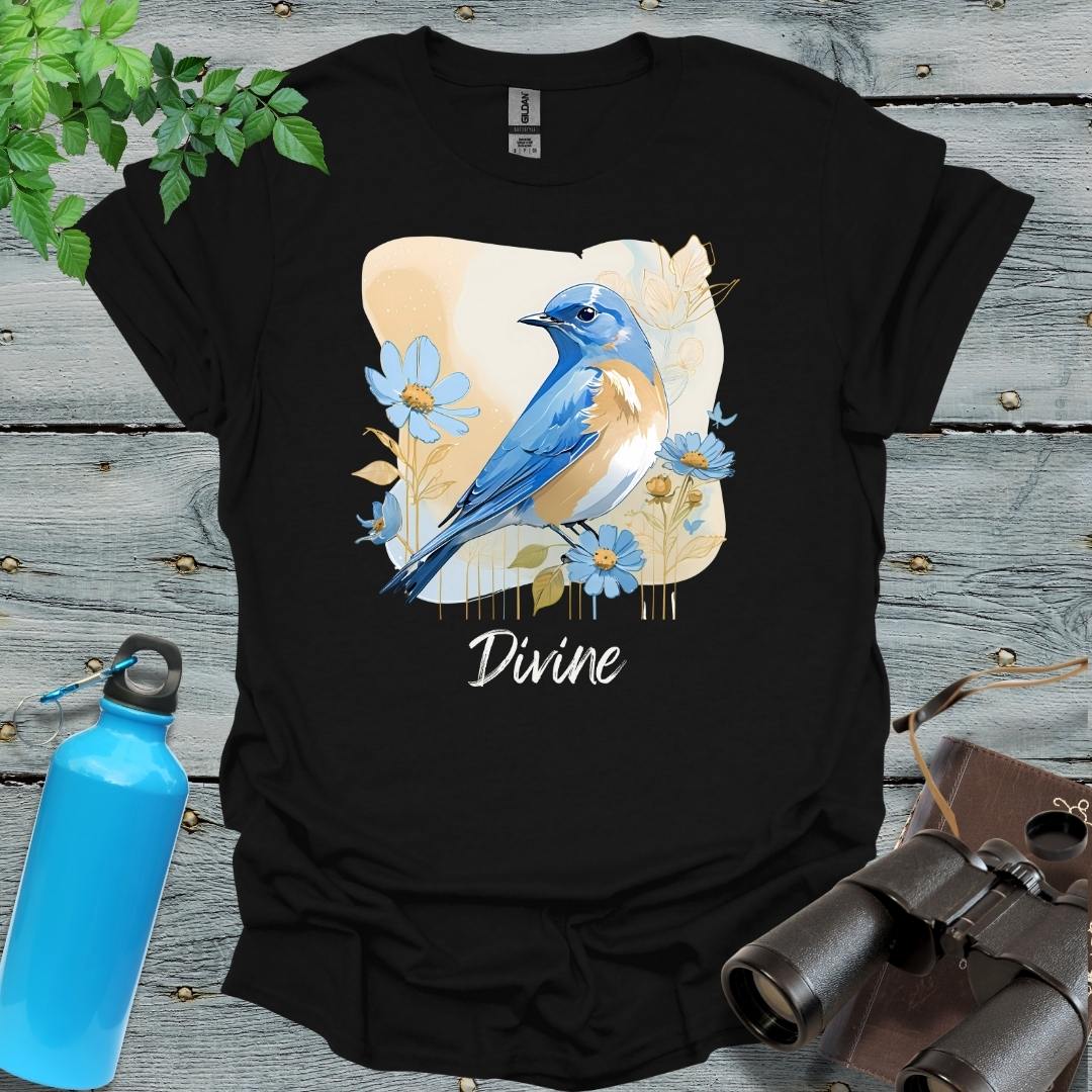 Divine Bluebird T-Shirt - Swooply Shop