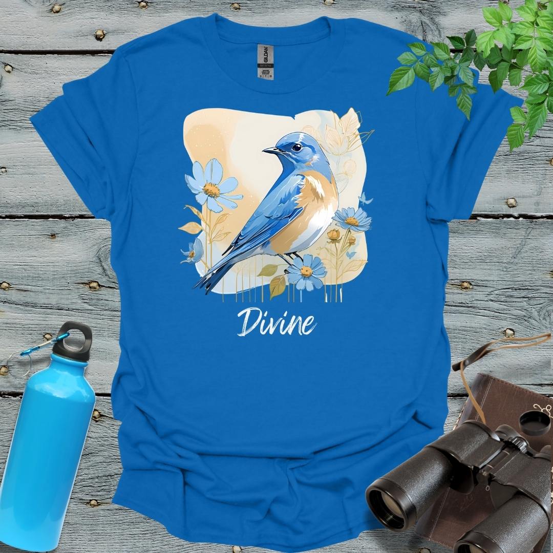 Divine Bluebird T-Shirt - Swooply Shop