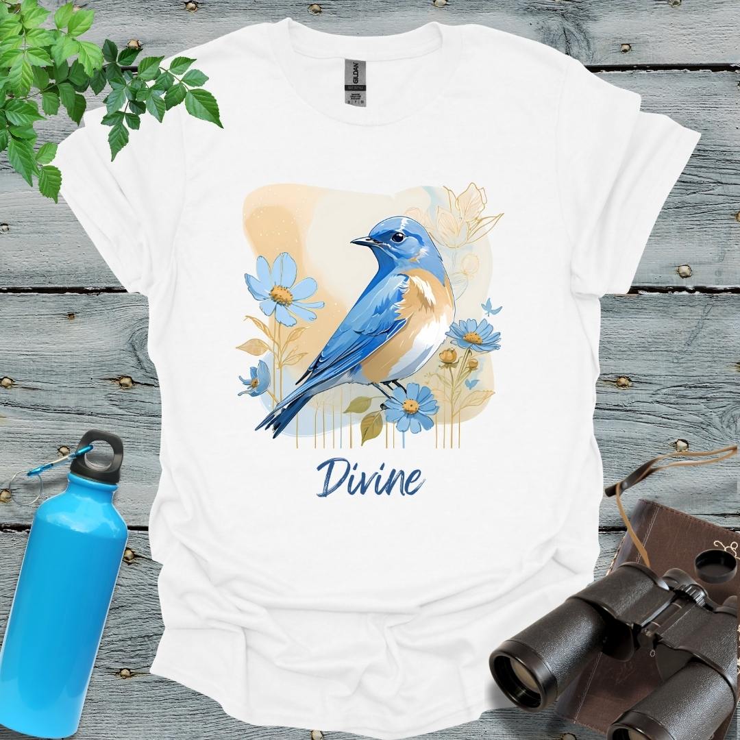 Divine Bluebird T-Shirt - Swooply Shop