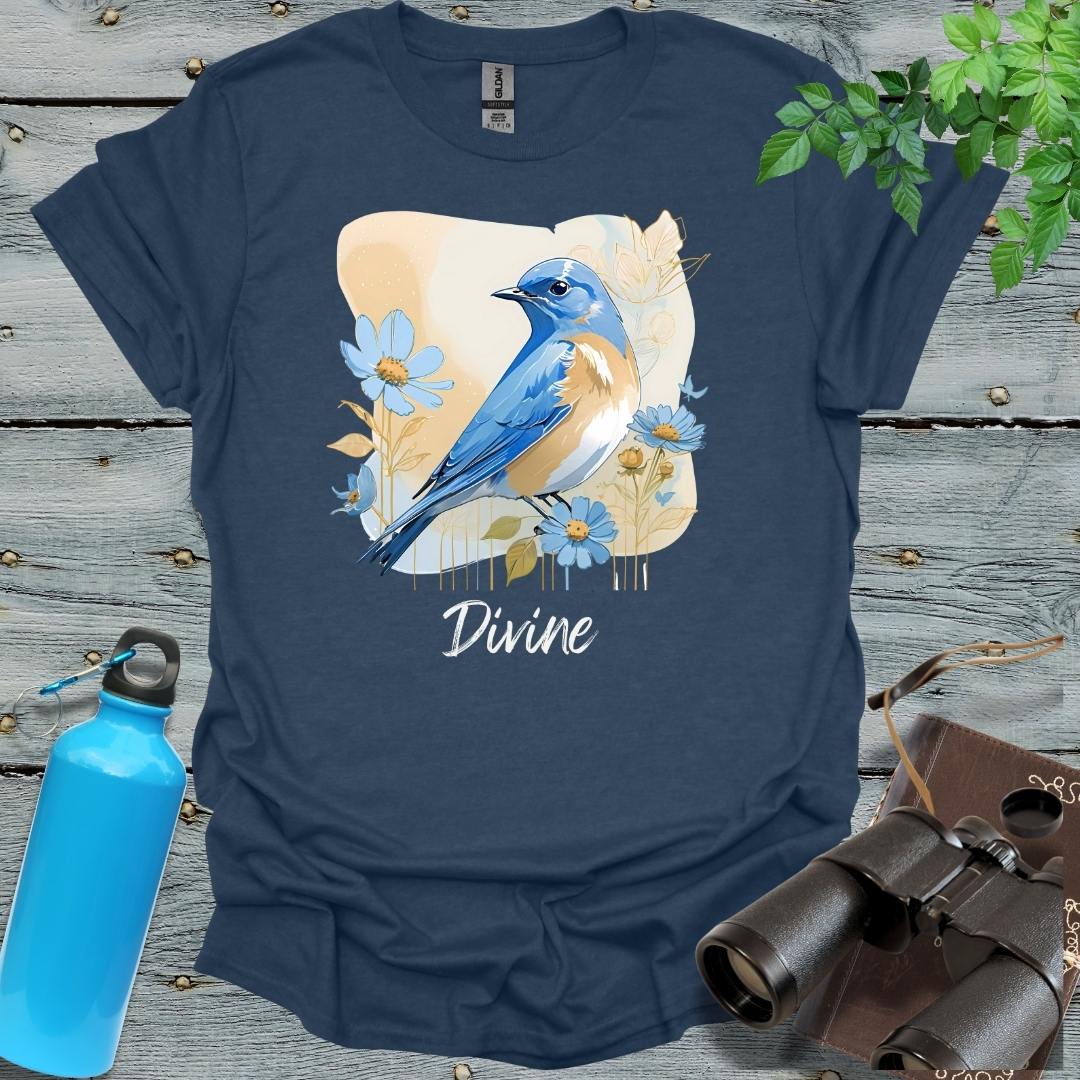 Divine Bluebird T-Shirt - Swooply Shop