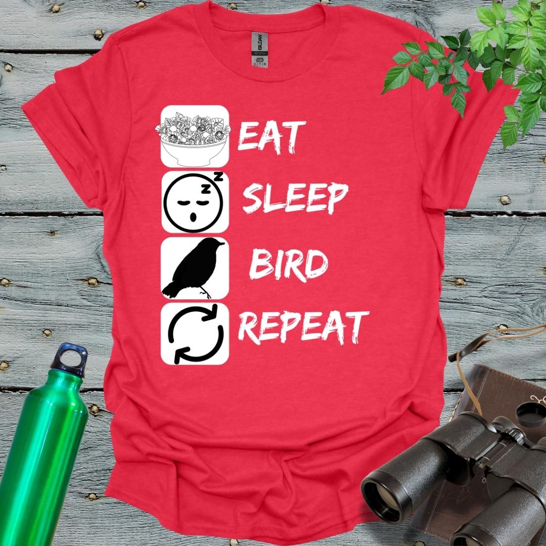 Eat, Sleep and Bird T-Shirt - Swooply Shop