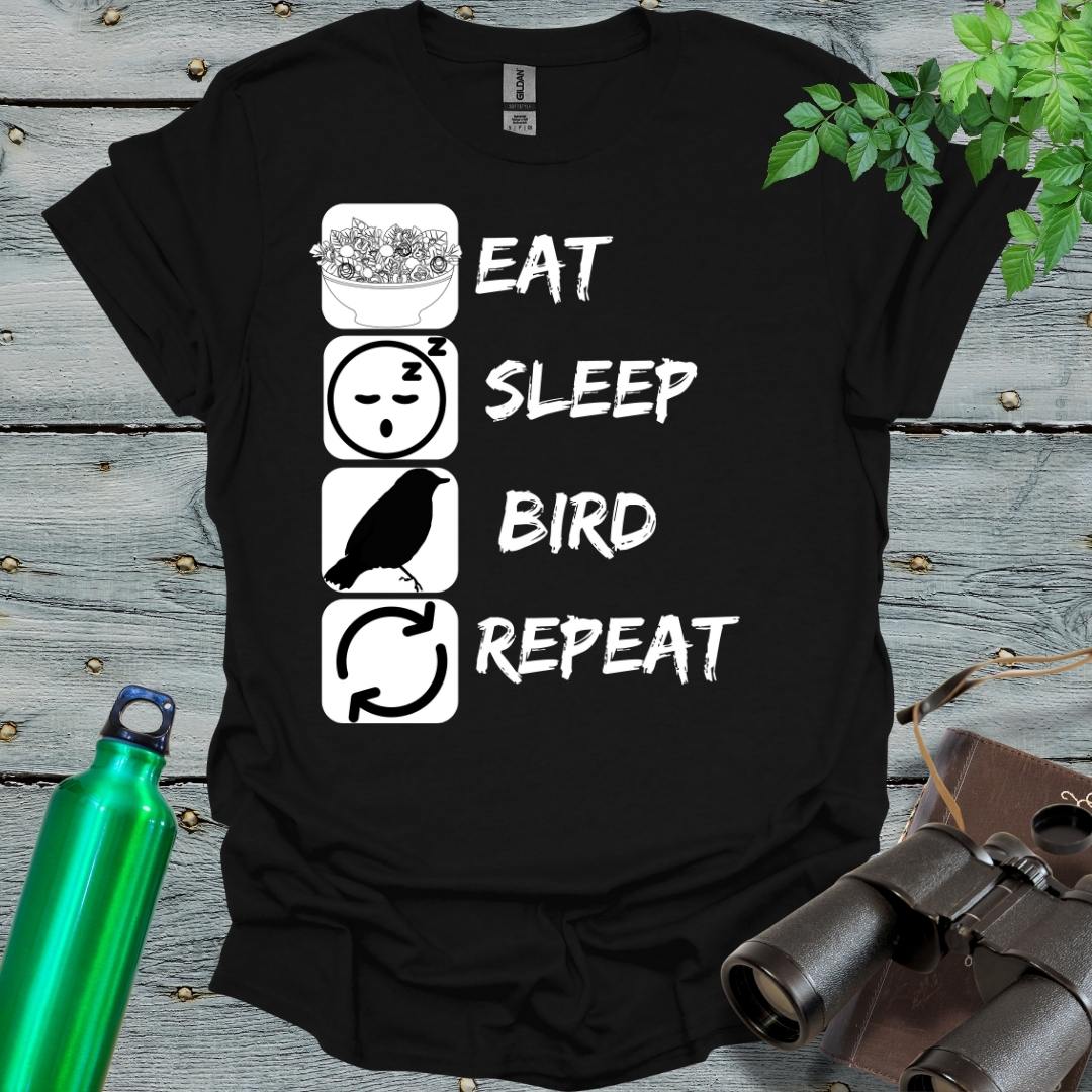 Eat, Sleep and Bird T-Shirt - Swooply Shop