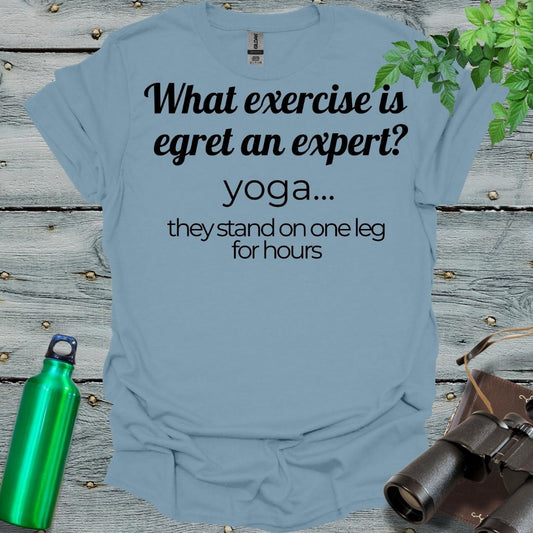 Egret Yoga Balance T-Shirt - Swooply Shop