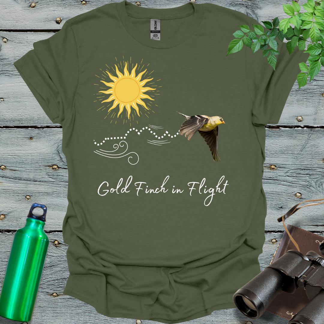 Goldfinch Flight T-Shirt - Swooply Shop