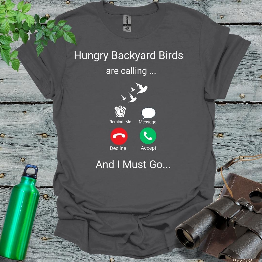 Hungry Backyard Birds T-Shirt - Swooply Shop