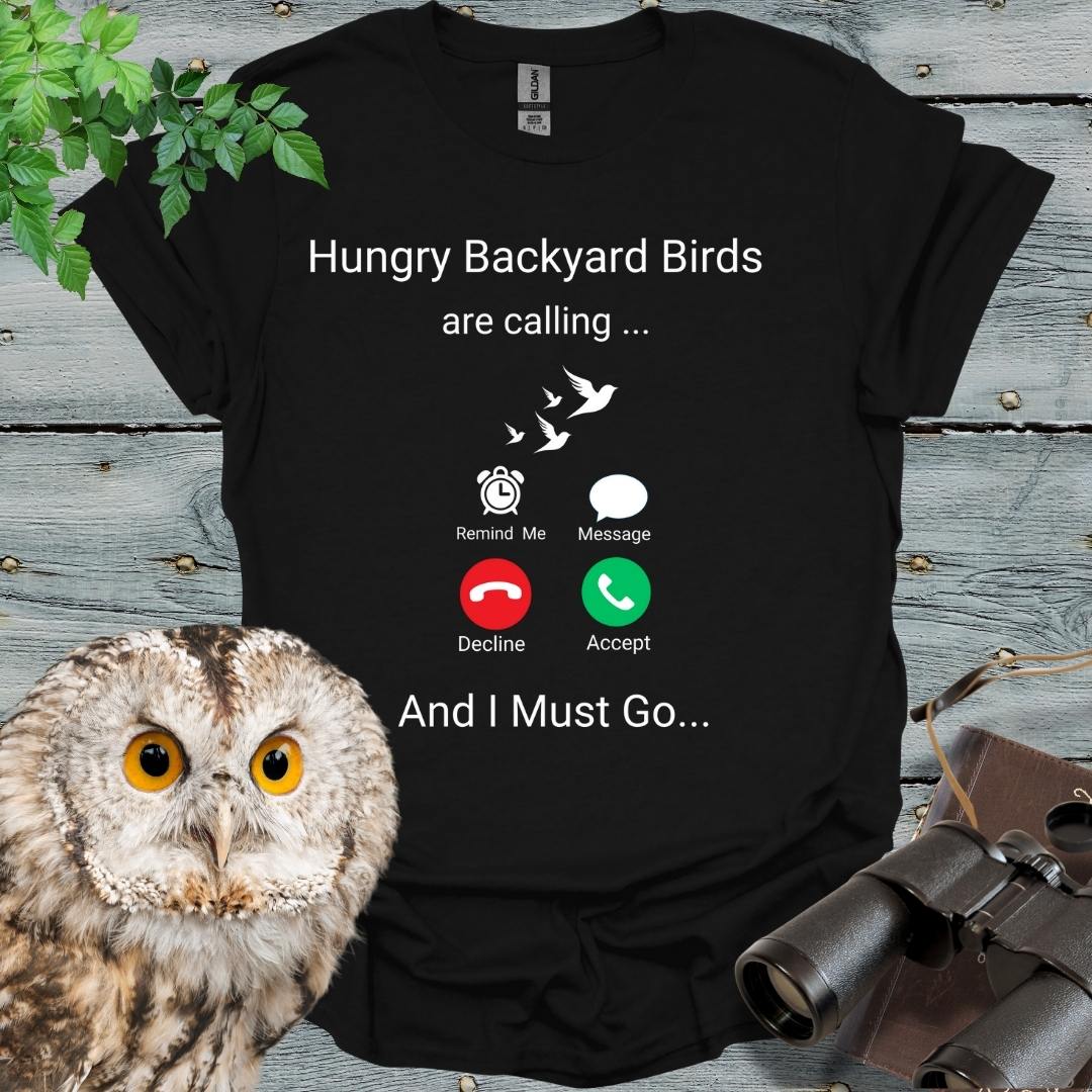 Hungry Backyard Birds T-Shirt - Swooply Shop