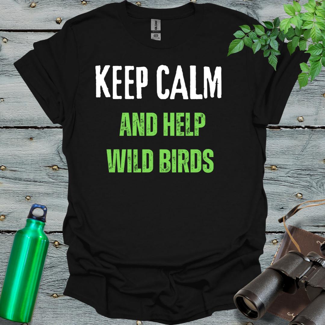 Keep Calm and Bird On T-Shirt - Swooply Shop