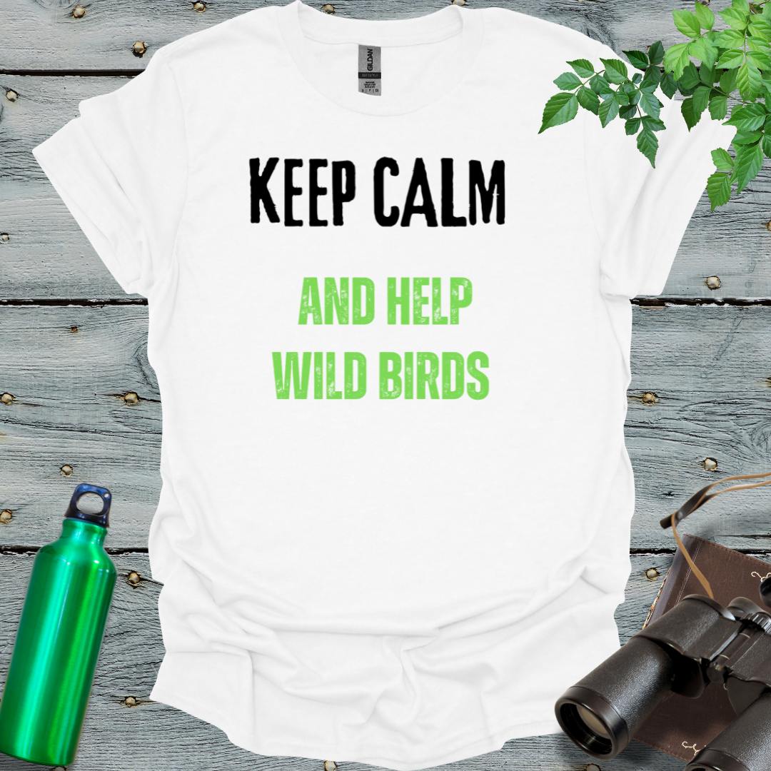 Keep Calm and Bird On T-Shirt - Swooply Shop