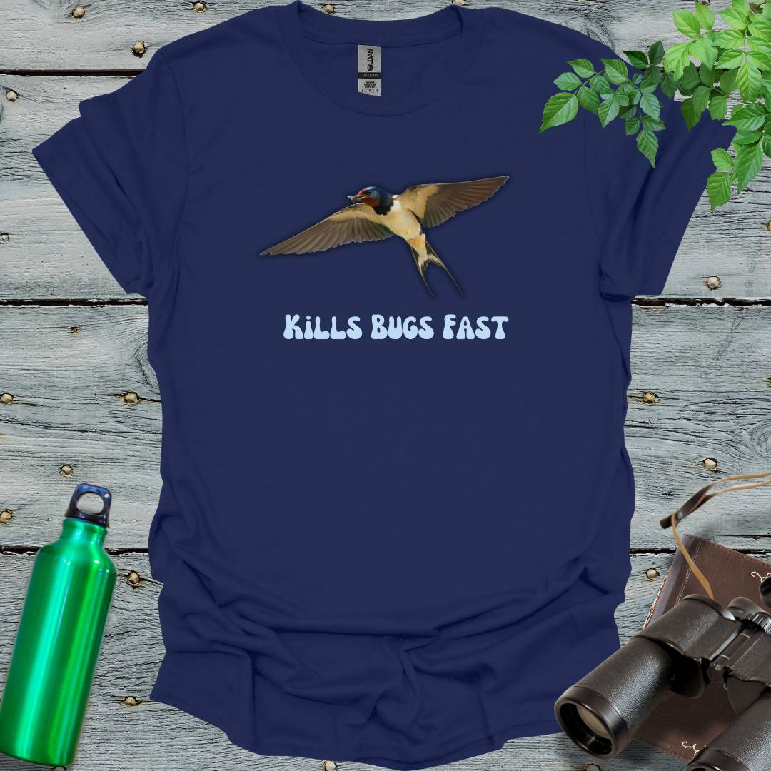 Swallows Kill Bugs T-Shirt - Swooply Shop