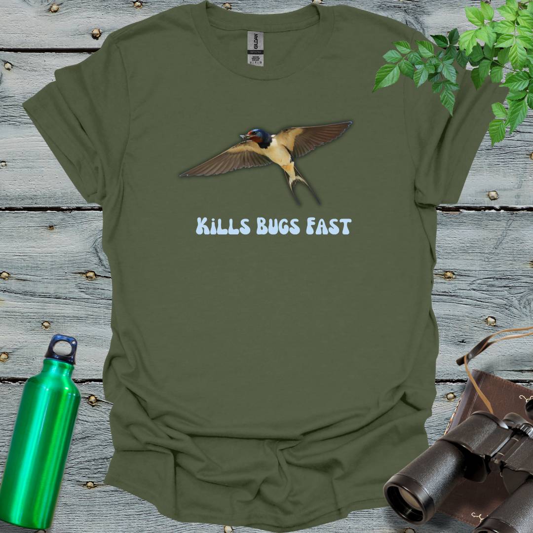 Swallows Kill Bugs T-Shirt - Swooply Shop