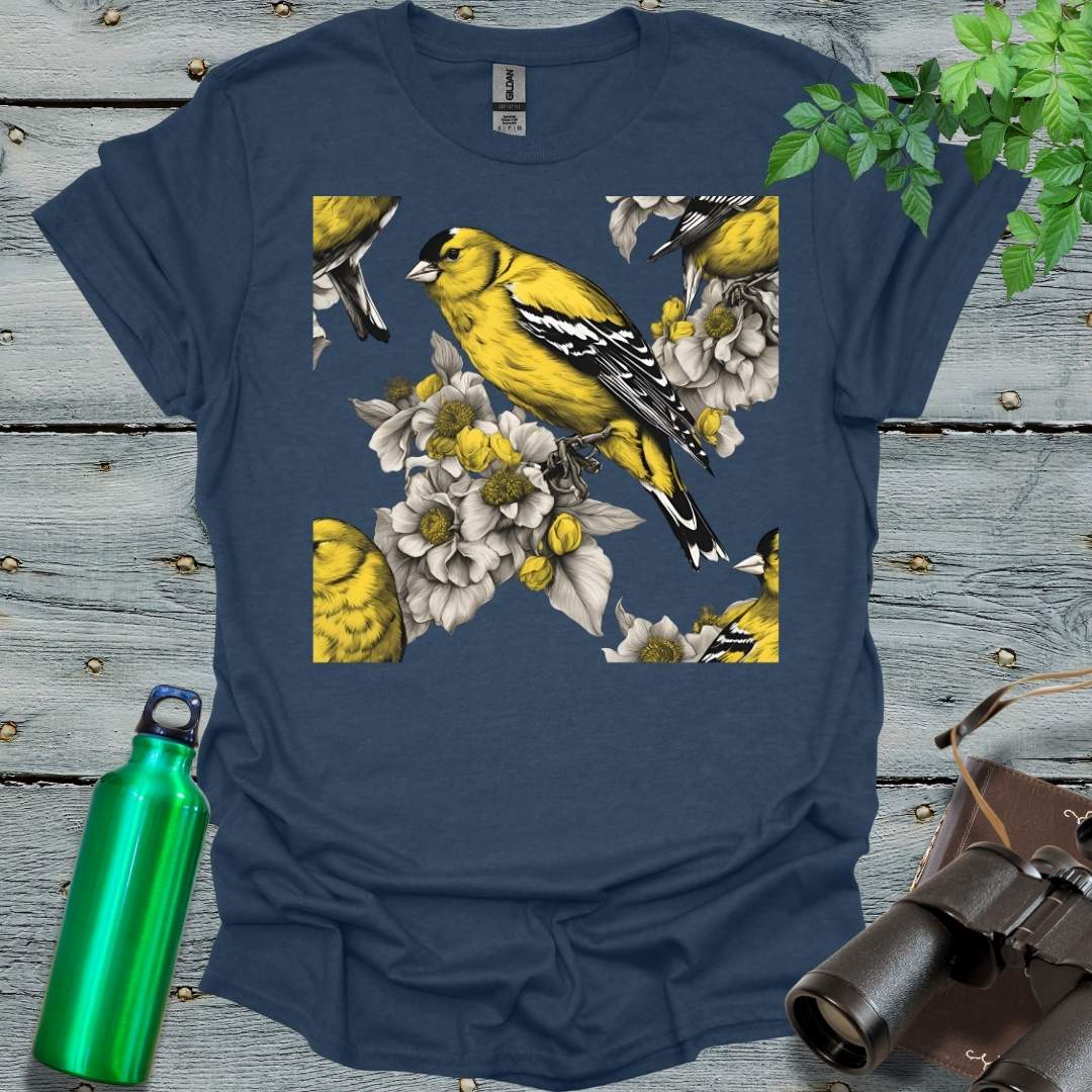 Vintage Garden Goldfinch T-Shirt - Swooply Shop